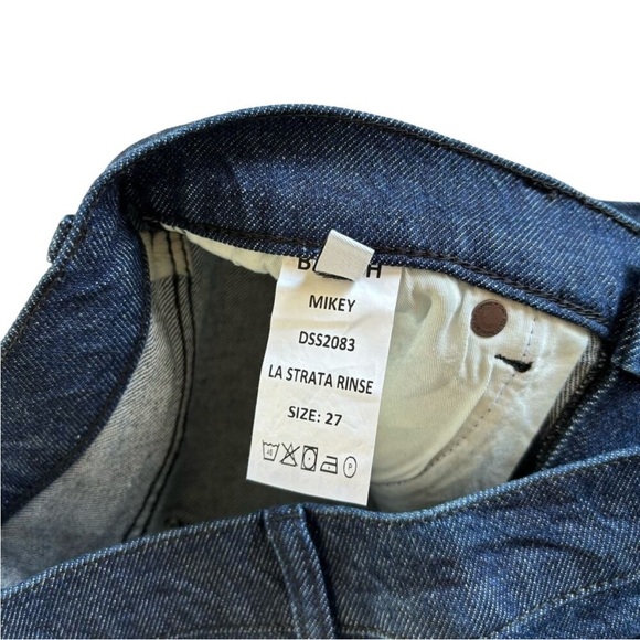 Revolve Boyish The Mikey La Strata Rinse High Rise Wide Leg Jeans Size 27 - Picture 6 of 9